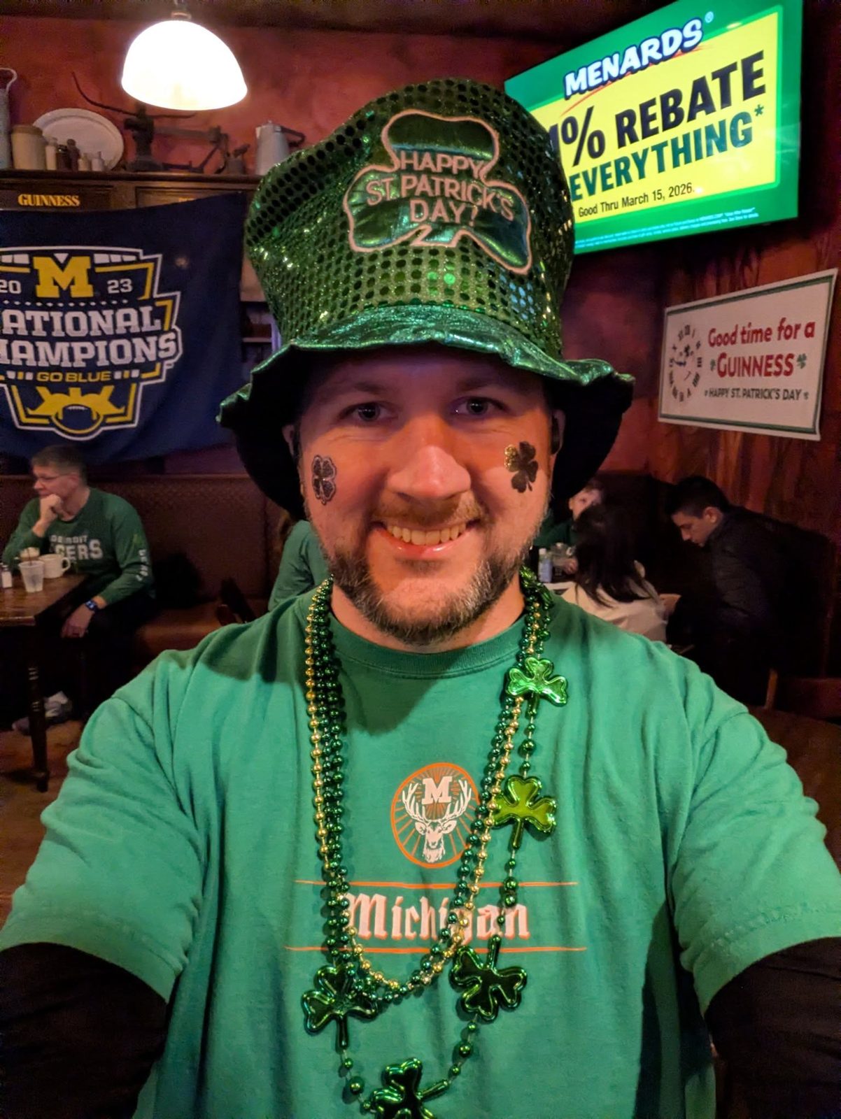 St. Patrick's Day hat at Conor O'Neill's